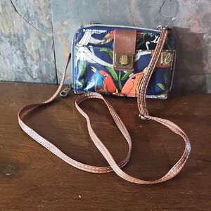 Sakroots Crossbody Wallet On A String with Bird Design